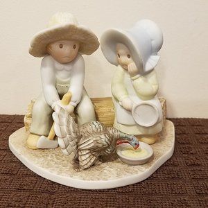 Masterpiece Homco Thanksgiving is Coming Figurine Circle of Friends #1117 Turkey